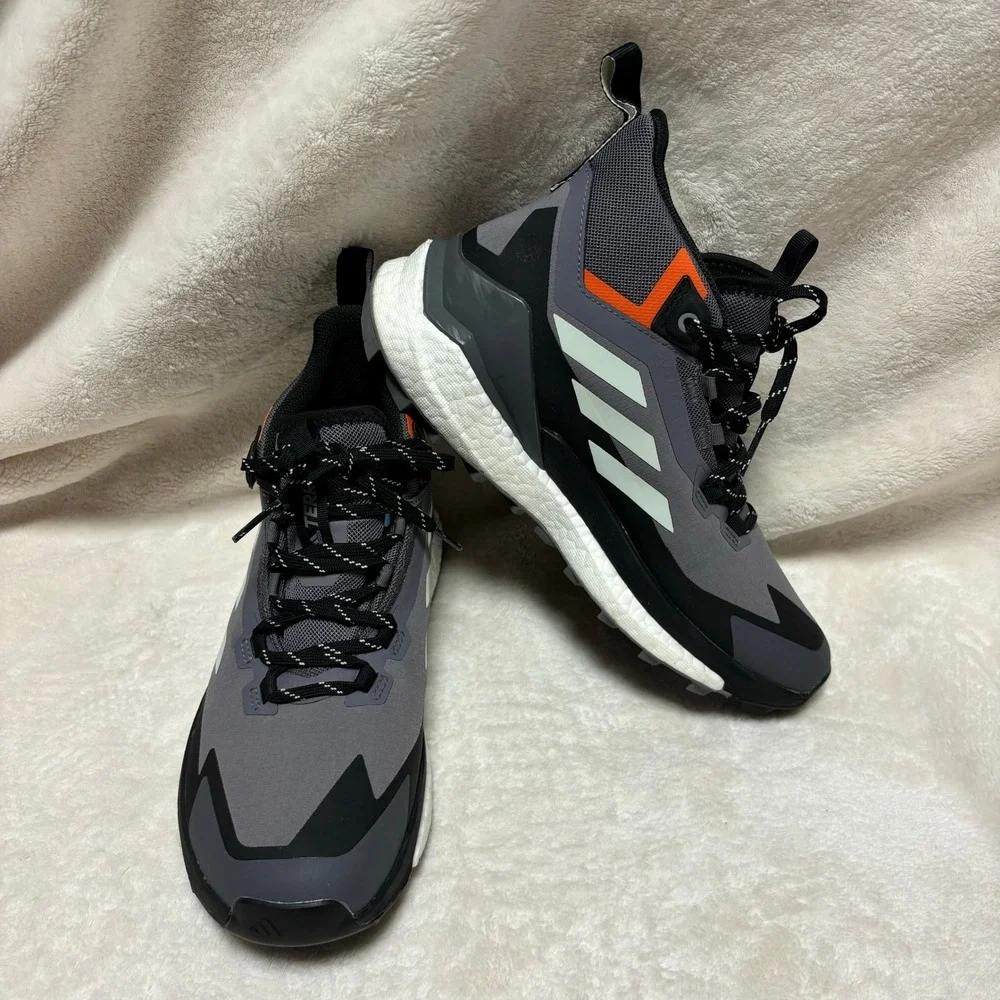 Adidas Womens Terrex Free Hiker 2.0 Gore Tex Hiking Shoes US 8.5 Gray Boots